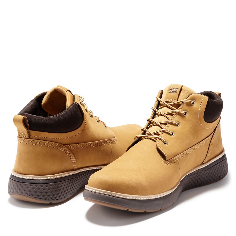 Botas de Seguridad Timberland Argentina Hombre - Cross Mark Waterproof - Marrones - EYALDB-894